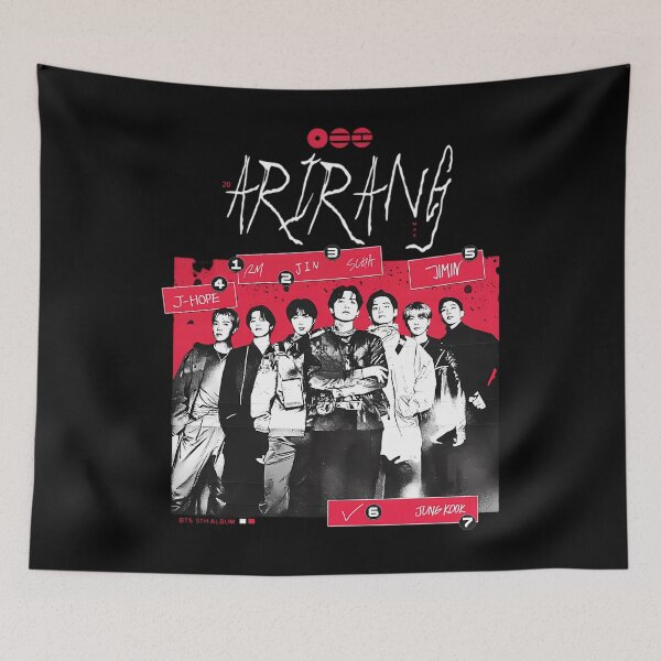 Item preview, Bts Arirang Retro Grunge Member Collage designed and sold by Grafxds.