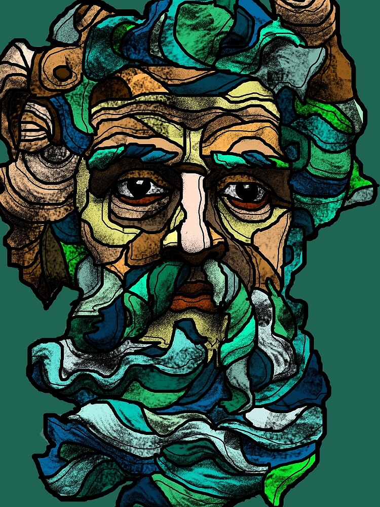 Thumbnail 5 of 5, Graphic T-Shirt, Aquarius designed and sold by Ruud van Koningsbrugge.