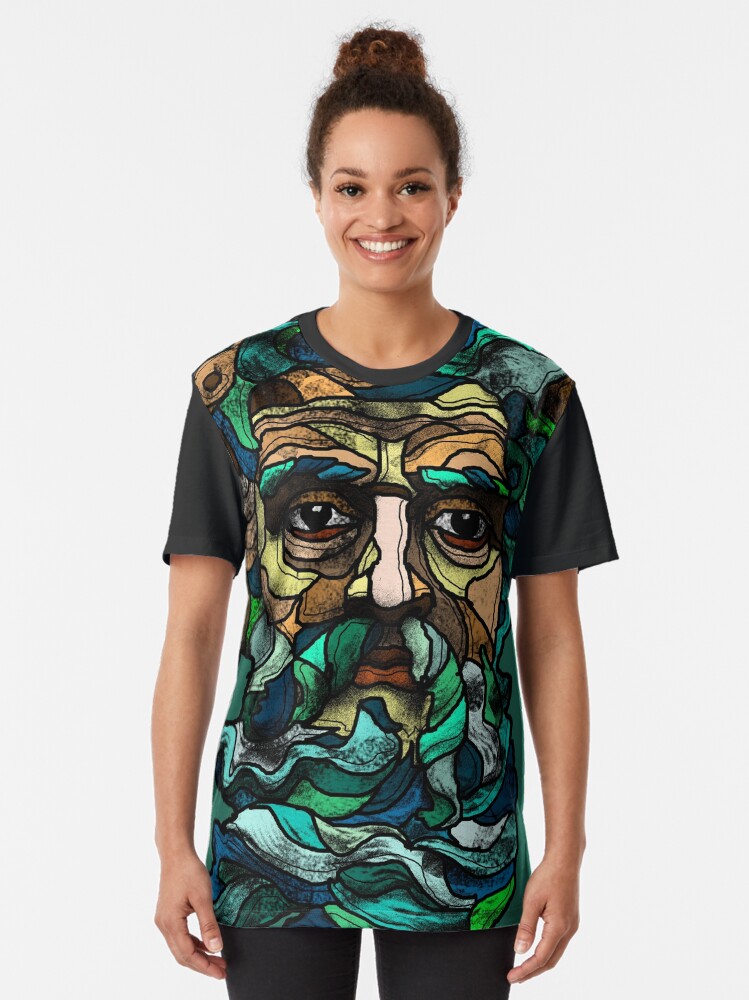 Thumbnail 2 of 5, Graphic T-Shirt, Aquarius designed and sold by Ruud van Koningsbrugge.