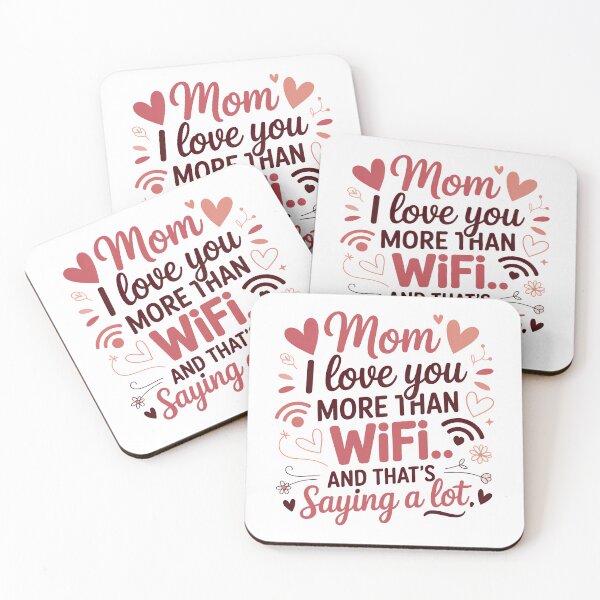 Item preview, Funny I Love You Mom Quote, I Love You Mom designed and sold by graphic-genie.