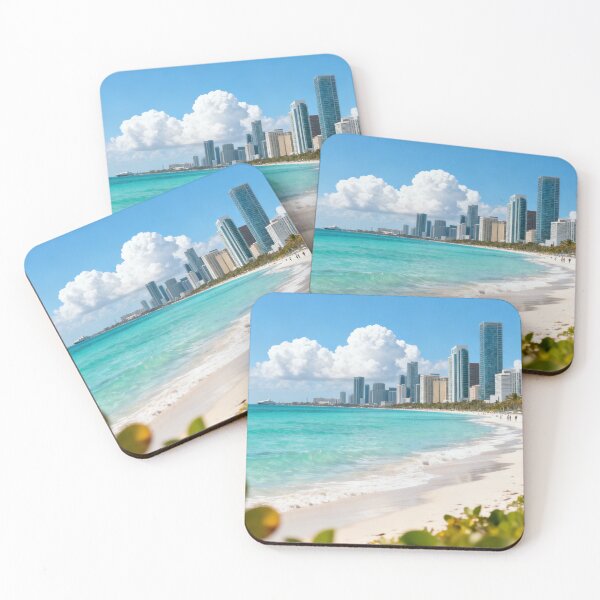 Item preview, Ocean View Travel Poster, Miami Beach Decor designed and sold by BlareBlare.