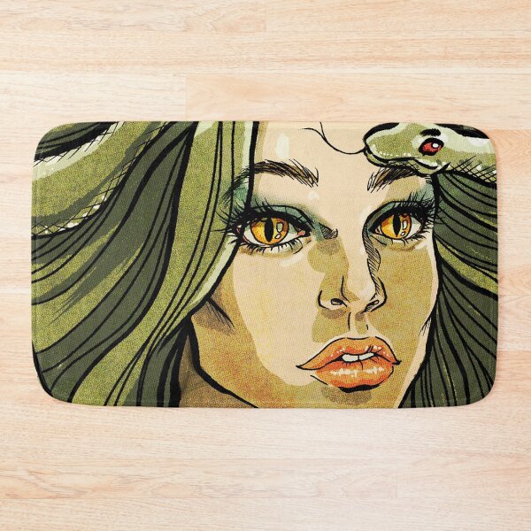 Item preview, The Captivating Gaze of Medusa: Mythological Gorgon Portrait  designed and sold by QamarART Paintings.