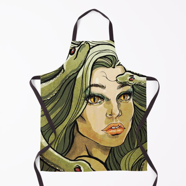 Item preview, The Captivating Gaze of Medusa: Mythological Gorgon Portrait designed and sold by QamarART Paintings.