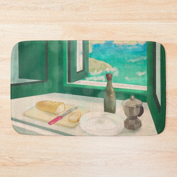 Item preview, Serene Window to the Mediterranean: Endless Blue Horizon  designed and sold by QamarART Paintings.