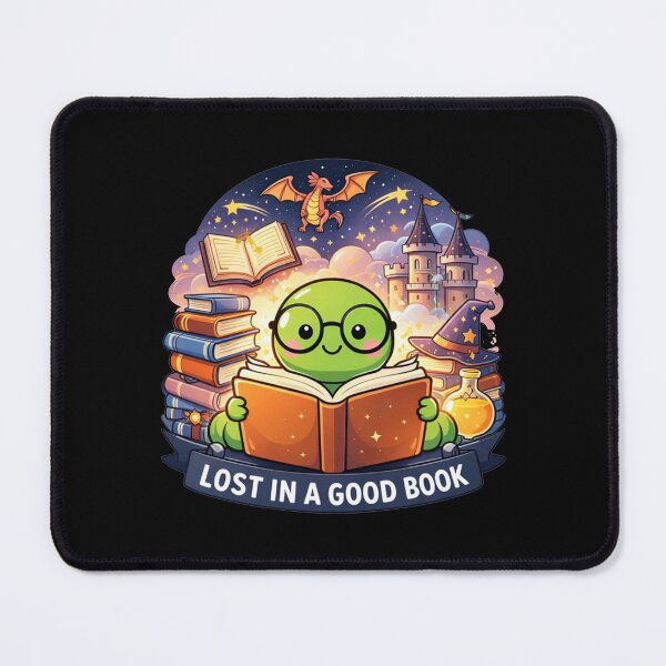 Item preview, Lost In A Good Book Fantasy Art designed and sold by MonkiFlipp.