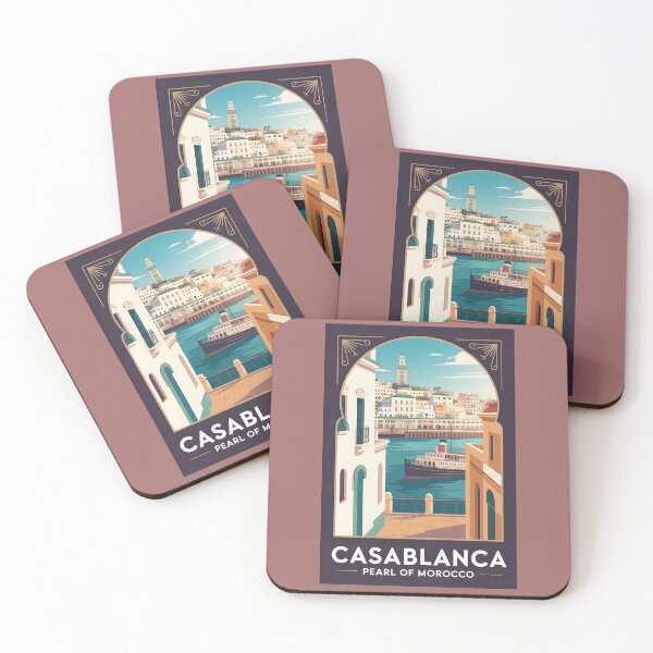 Item preview, Vintage Travel Poster - Casablanca - Morocco designed and sold by Museum Of Non-Existing Art.