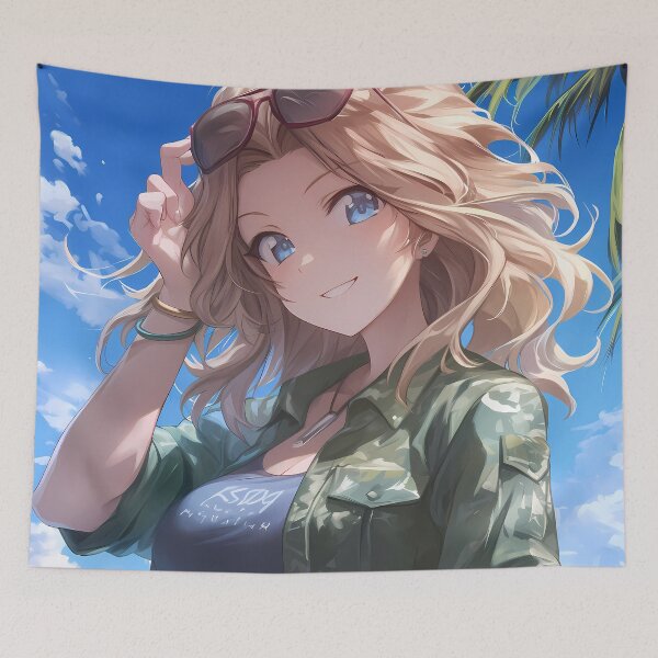 Item preview, Kay Girls Und Panzer Sunglasses Beach Sunshine designed and sold by Tokyonomad.