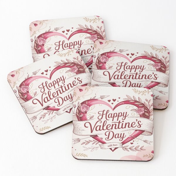 Item preview, Happy Valentine's Day Heart | Romantic Floral Roses Design designed and sold by Midnight Veil Designs.