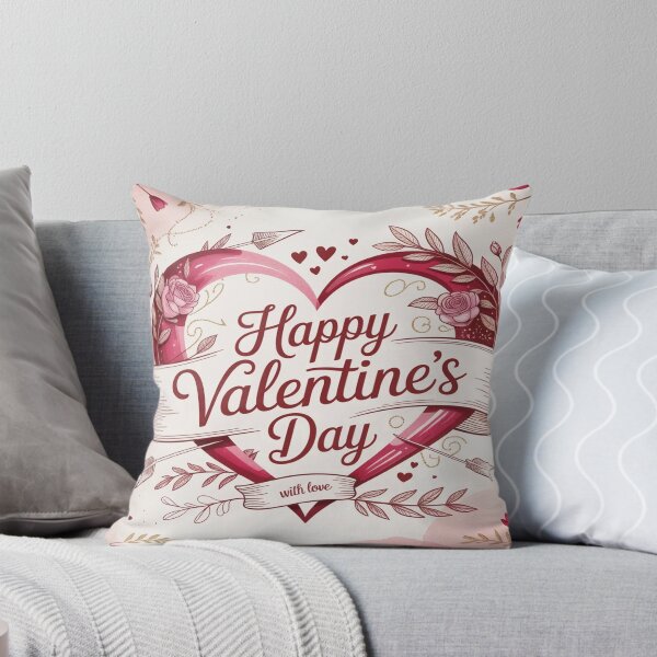 Item preview, Happy Valentine's Day Heart | Romantic Floral Roses Design designed and sold by Midnight Veil Designs.