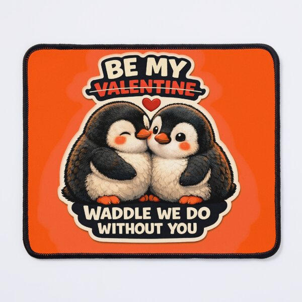 Item preview, Be My Valentine I’d Waddle Be Without You designed and sold by Ari Munandar.