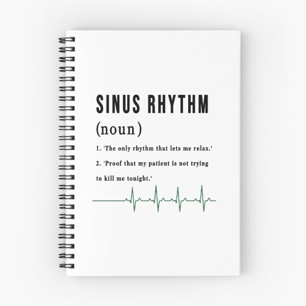 Item preview, Normal Sinus Rhythm Definition - Funny Cardiac Nurse EKG Art designed and sold by CrewGifted.