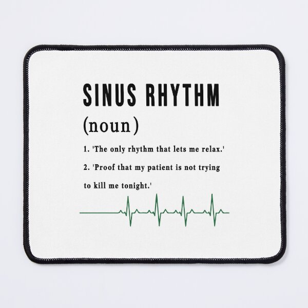 Item preview, Normal Sinus Rhythm Definition - Funny Cardiac Nurse EKG Art designed and sold by CrewGifted.