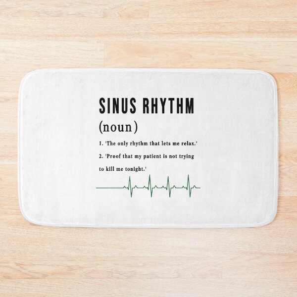 Item preview, Normal Sinus Rhythm Definition - Funny Cardiac Nurse EKG Art designed and sold by CrewGifted.
