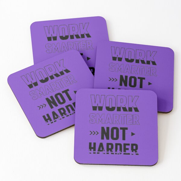 Item preview, Work Smarter Not Harder - Minimalist Motivational Quote designed and sold by GunnuDesigns.