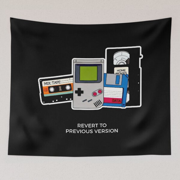 Item preview, Revert to Previous Version Retro Tech and 90s Aesthetic designed and sold by SplashTastic.