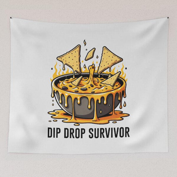 Item preview, Clean Dip Drop Survivor Nacho Cheese and Food Humor designed and sold by SplashTastic.