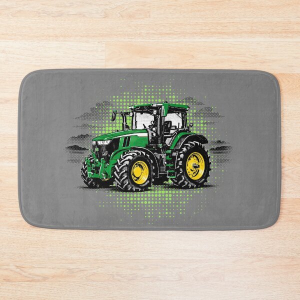 Item preview, Green tractor Halftone Modern agricultural design designed and sold by CreareAT.