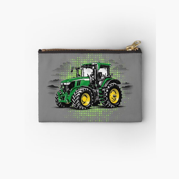 Item preview, Green tractor Halftone Modern agricultural design designed and sold by CreareAT.