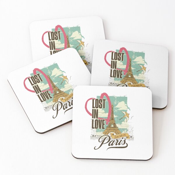 Item preview, Vintage Paris Eiffel Tower Illustration — Retro Lost in Love Travel Art designed and sold by Colorful-Garden.