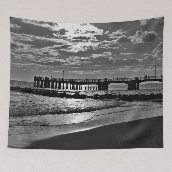 Item preview,  Black and white seascape minimal decor art  designed and sold by Natart1004.