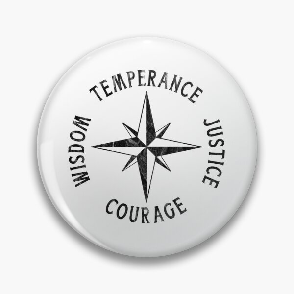 Item preview, Four Stoic Virtues Compass designed and sold by bunomihpgr99.