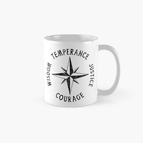 Item preview, Four Stoic Virtues Compass designed and sold by bunomihpgr99.