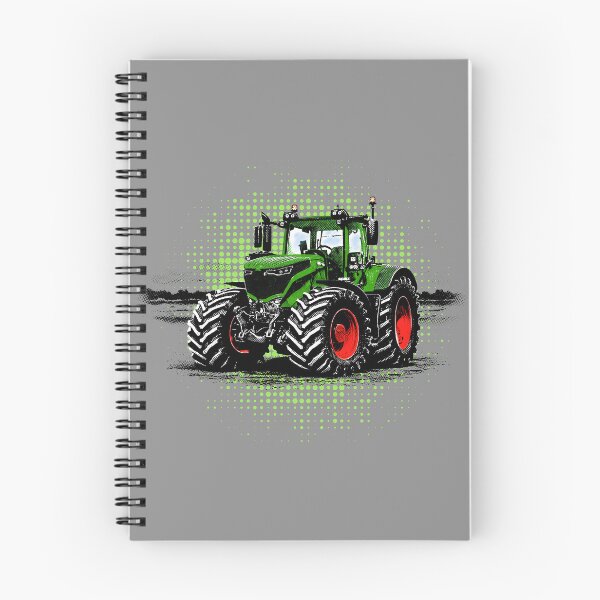 Item preview, Green tractor with red rims, halftone designed and sold by CreareAT.