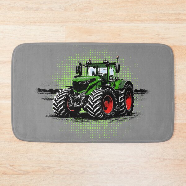 Item preview, Green tractor with red rims, halftone designed and sold by CreareAT.