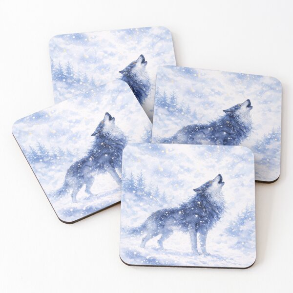 Item preview, Wolf in snow designed and sold by chihuahuashower.