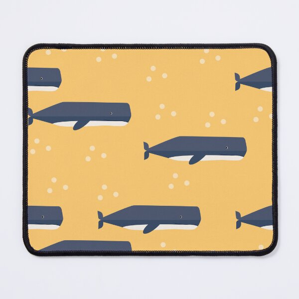 Item preview, Sperm whales on yellow designed and sold by reneesillus.
