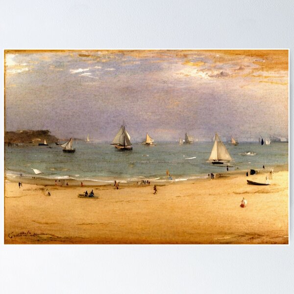 Item preview, Sailboats at the Shore - Capturing the Tranquil Beauty of Maritime Scenes  designed and sold by artdesignsnow.