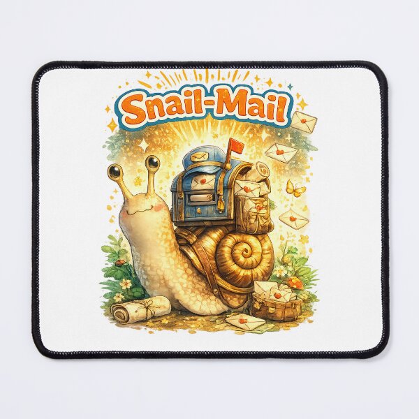 Item preview, Snail-Mail Cute Snail Post Pun – Whimsical Cottagecore Mail Art designed and sold by StrayaDesign.
