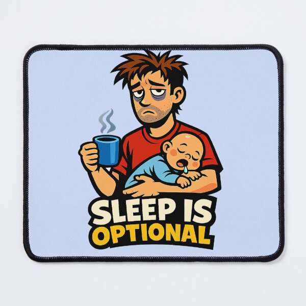 Item preview, Sleep Is Optional Funny Dad Design – New Dad Exhausted Father Humor designed and sold by MirAgency.