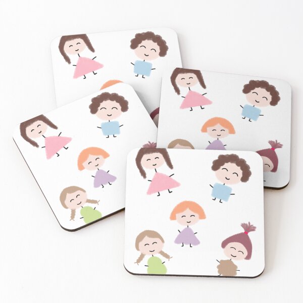 Item preview, Cute Chibi Character Set - 5 Adorable Cartoon Illustrations designed and sold by TavaCreart.