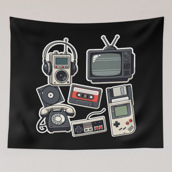 Item preview, Vintage Technology Collection and 80s Aesthetic designed and sold by SplashTastic.