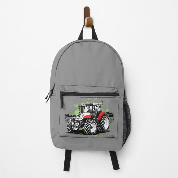 Item preview, Green tractor, white rims, halftone, modern designed and sold by CreareAT.