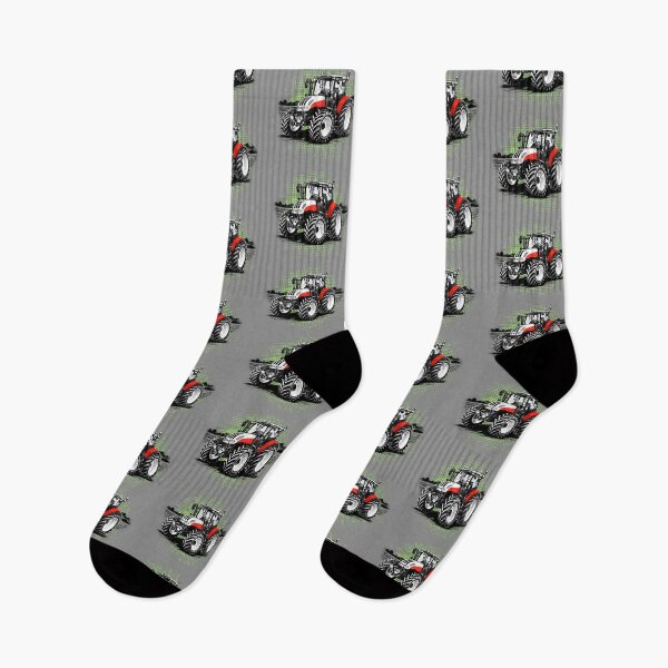 Item preview, Green tractor, white rims, halftone, modern designed and sold by CreareAT.
