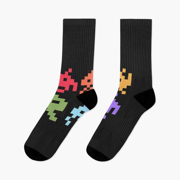Item preview, Space Invaders Pixel Art Rainbow Aliens designed and sold by SMB12.
