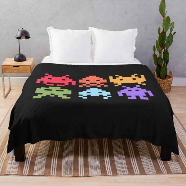 Item preview, Space Invaders Pixel Art Rainbow Aliens designed and sold by SMB12.