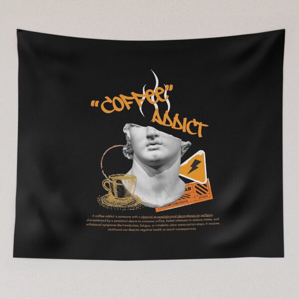 Item preview, Coffee Addict - Streetwear designed and sold by Mel Siva.