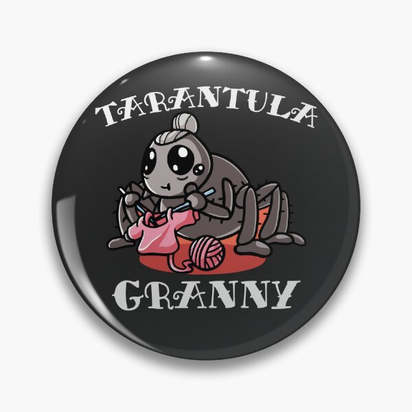 Item preview, Tarantula Granny Knitting Spider Tee designed and sold by BugBrainsUK.