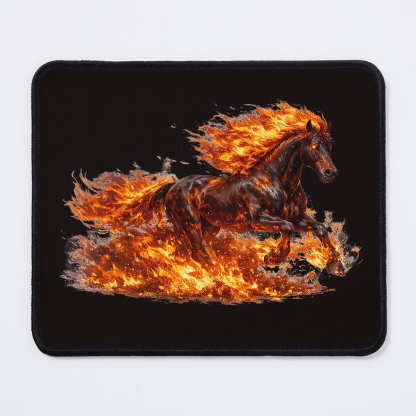 Item preview, Inferno Stallion – Untamed Fire in Motion designed and sold by Tadeusz1.