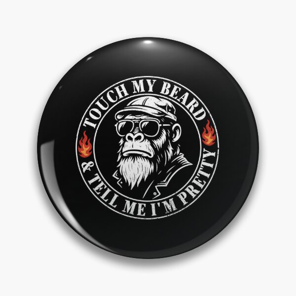 Item preview, Touch My Beard And Tell Me Im Pretty Monkey designed and sold by gemy222.