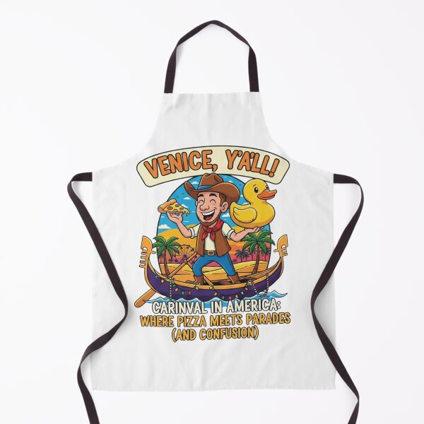 Item preview, Venice, Y’all! Funny Carnival in America T-Shirt | Pizza, Parade & Duck Festival Graphic | Colorful Travel Humor Design designed and sold by Sushikidsntod.