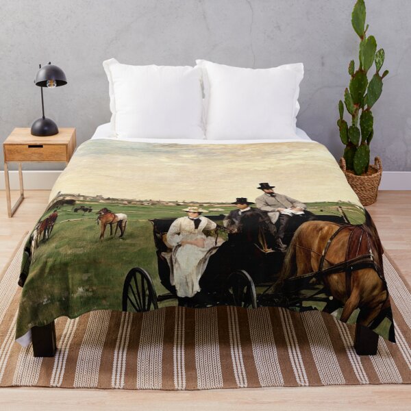Item preview, At the Races in the Country - A Dynamic Depiction of Horse Racing and Rural Life in 19th Century France designed and sold by artdesignsnow.