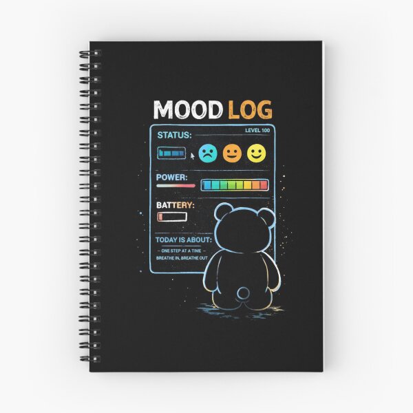 Item preview, Mood Log Battery Status Tracker designed and sold by the-dovlat.