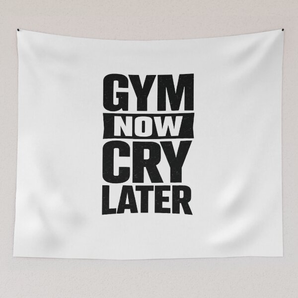 Item preview, Gym Now Cry Later T Shirt – Bold Fitness Motivation Design designed and sold by quietvisualsco.