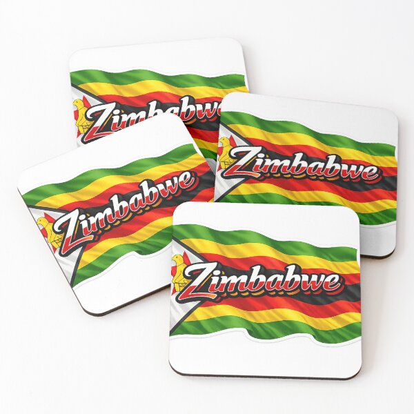 Item preview, Zimbabwe Waving Flag Typography – Zimbabwe National Pride Patriotic Country Design designed and sold by GarnerSupplyCo.