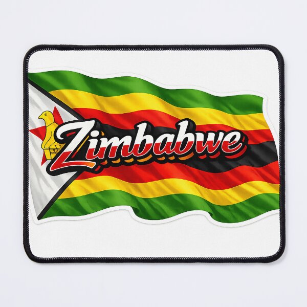 Item preview, Zimbabwe Waving Flag Typography – Zimbabwe National Pride Patriotic Country Design designed and sold by GarnerSupplyCo.