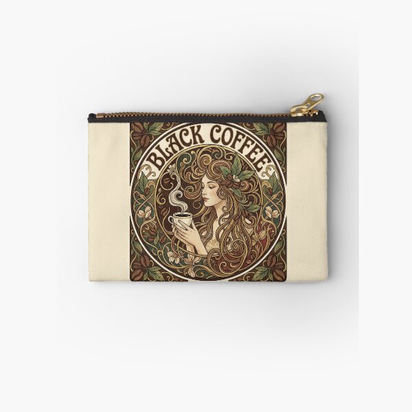 Item preview, The Sinuous Void: Vintage Art Nouveau Black Coffee Aesthetic designed and sold by FreiherrPK.